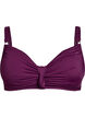 Bikini top with underwire and knot detail, Purple, Packshot image number 0