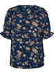 Shirt blouse with 1/2 sleeves, Blue, Packshot image number 0