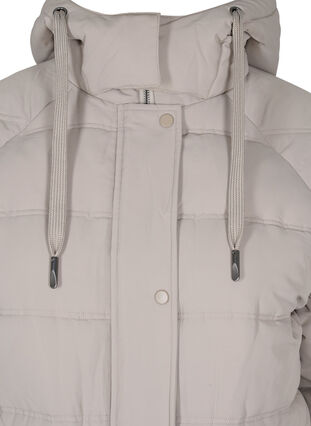 Winter jacket with hood and pockets, Moon Rock, Packshot image number 2