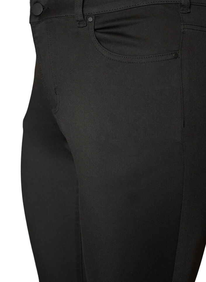 Emily Stay Black jeans with regular waist, Black, Packshot image number 2