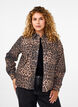 Canvas jacket with leopard print, Leo AOP, Model image number 0