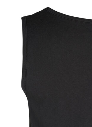 Dress in A-line shape, Black Solid, Packshot image number 3