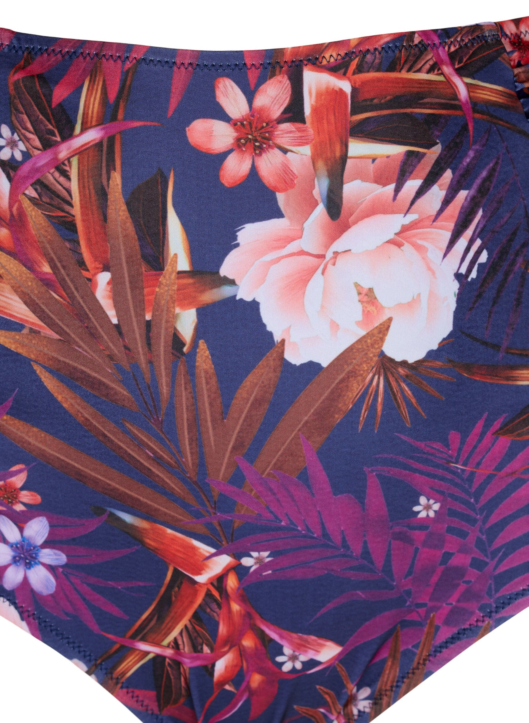 Zizzifashion High-waisted striped bikini bottoms, Purple, Packshot image number 2