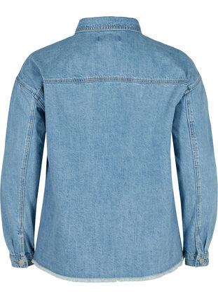 Denim jacket with beading, Light blue denim, Packshot image number 1