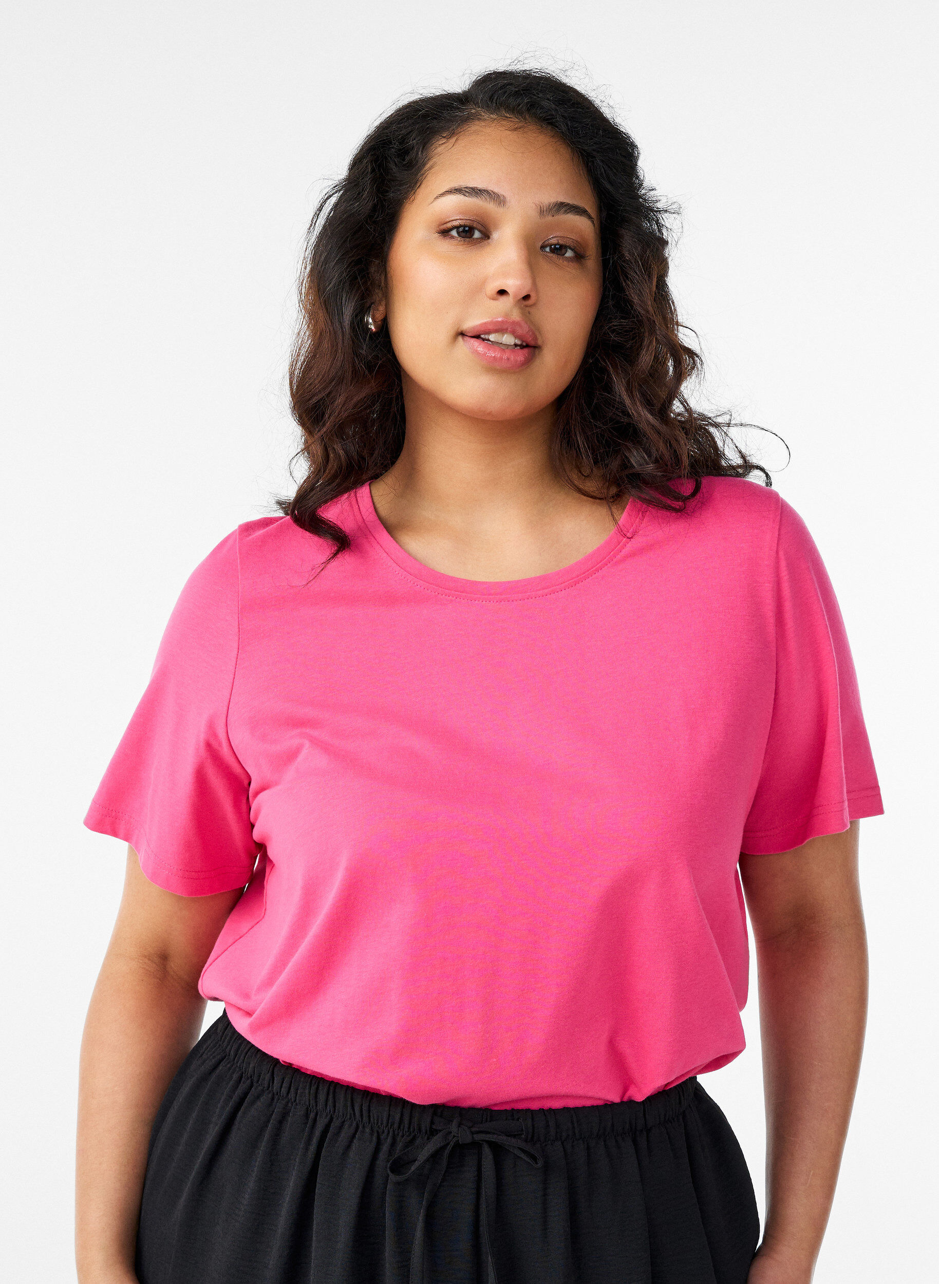 ZizzifashionT-shirt with motif, Pink, Model image number 2
