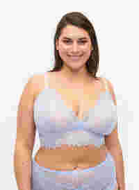Bralette with lace and soft padding, Serenity, Model