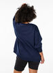 Sporty sweatshirt with print, Blue, Model image number 2