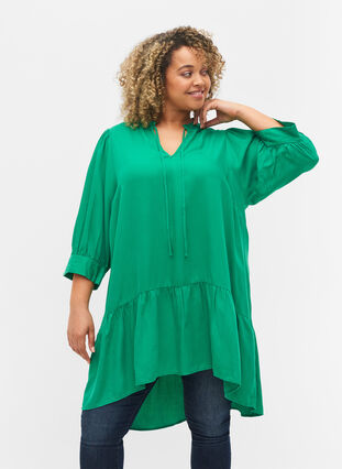 3/4 sleeve dress, Jolly Green, Model image number 0