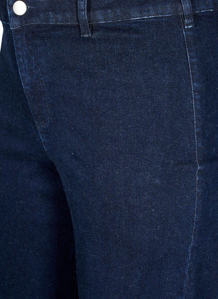 High-waisted jeans with wide legs, Blue, Packshot image number 2