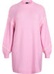 Knitted dress with contrast stitching, Pink, Packshot image number 0