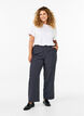FLASH - Loose trousers with pockets, Dark Grey Mel Stripe, Model image number 0