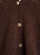 Cardigan with harlequin pattern and V-neck, Brown, Packshot image number 2