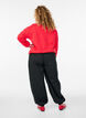 Balloon trousers with pockets and an elasticated waistband, Black, Model image number 2