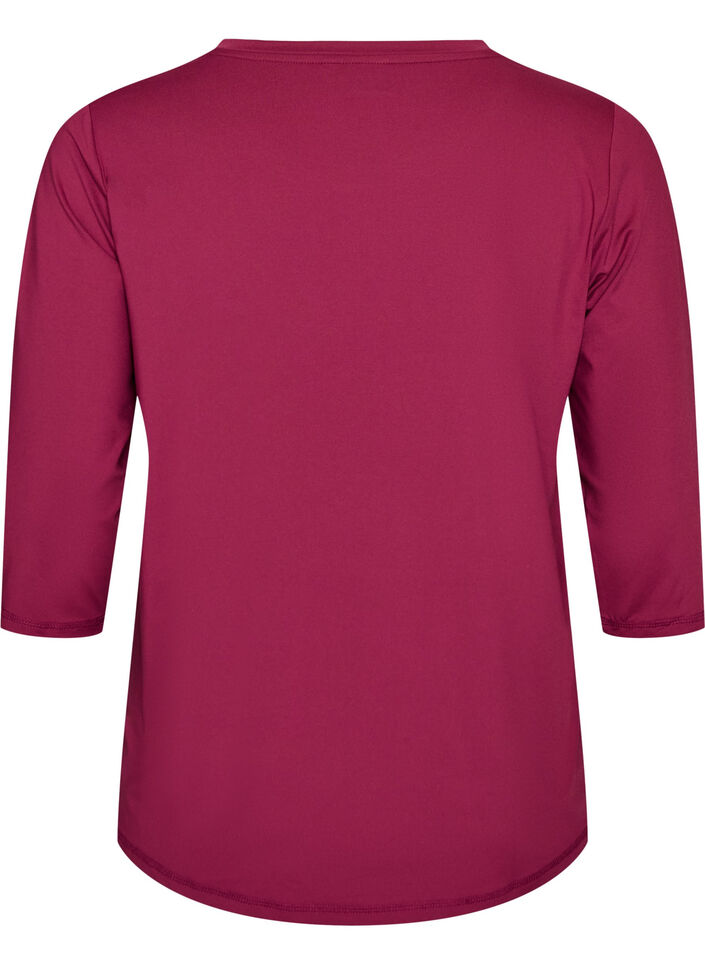 Sports top with 3/4 sleeves, Pink, Packshot image number 1