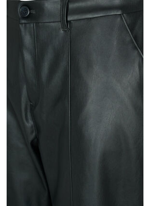 Trousers in faux leather, Black, Packshot image number 2