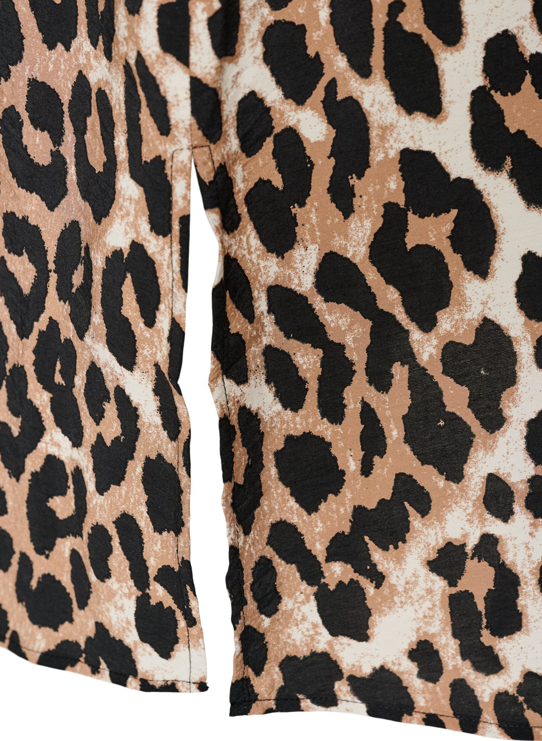 ZizzifashionV-neck dress in viscose, Brown, Packshot image number 3