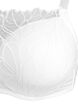 Moulded underwired bra with lace detail, White, Packshot image number 2