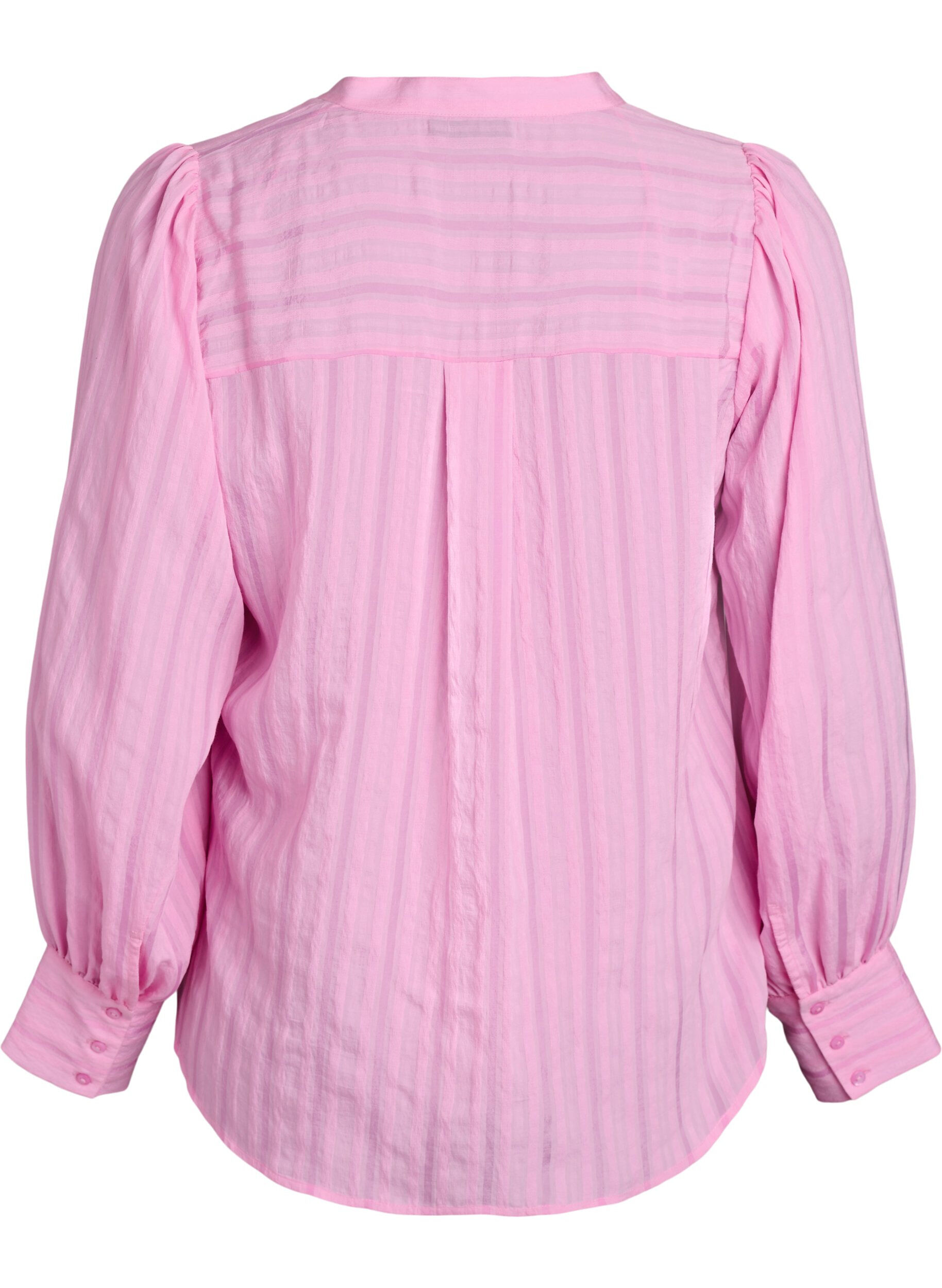 Zizzifashion Blouse with vertical stripes, Pink, Packshot image number 1