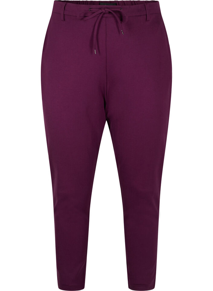 Cropped Maddison trousers, Purple, Packshot image number 0