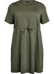 FLASH - Short T-shirt dress with tie belt, Green, Packshot image number 0