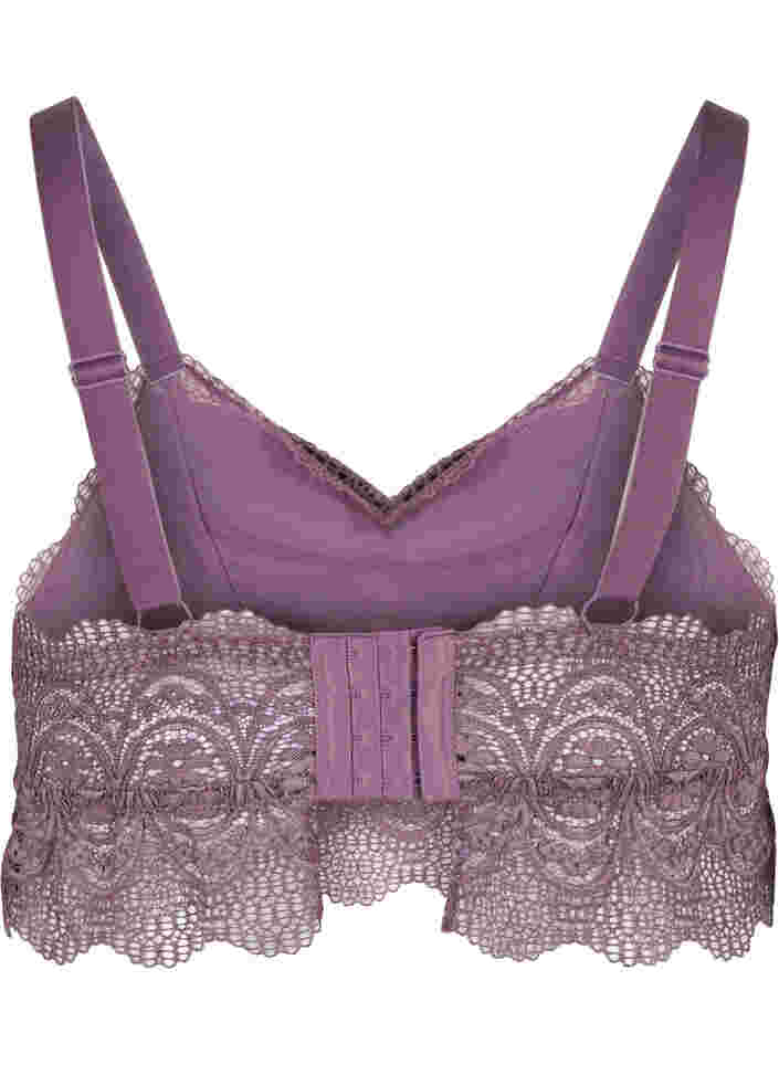 Lace bra with removable inserts, Black Plum, Packshot image number 1