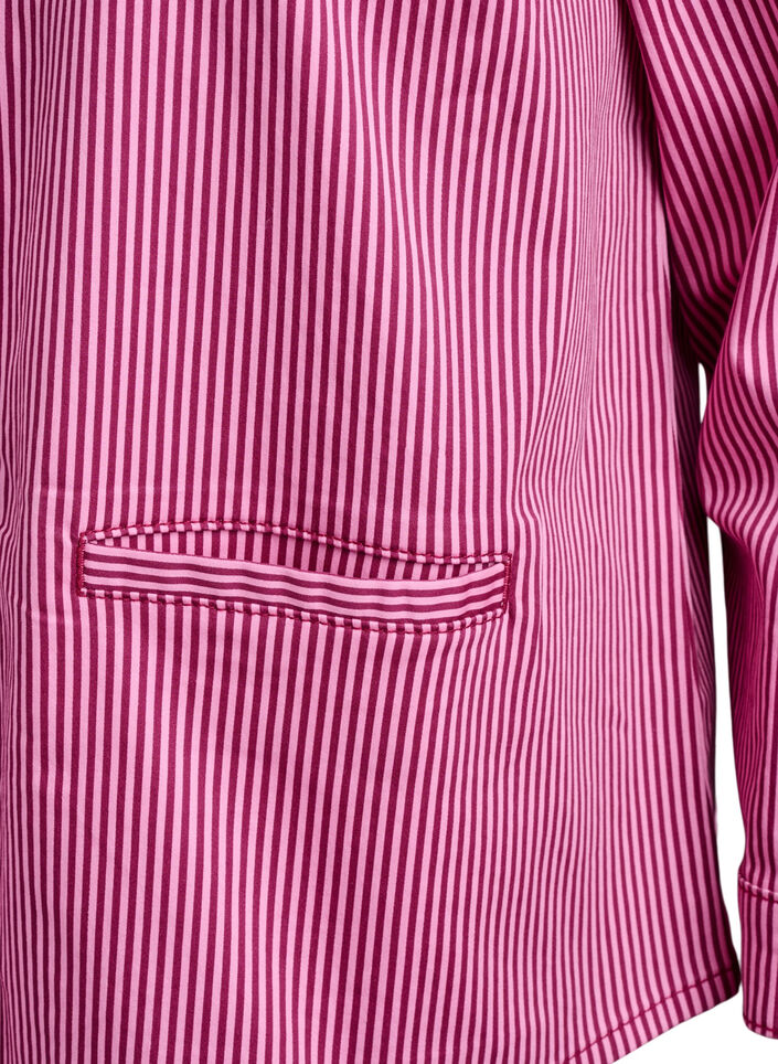 Striped shirt with pockets, Red, Packshot image number 3
