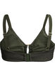Bikini top with texture and an elegant detail, Green, Packshot image number 1