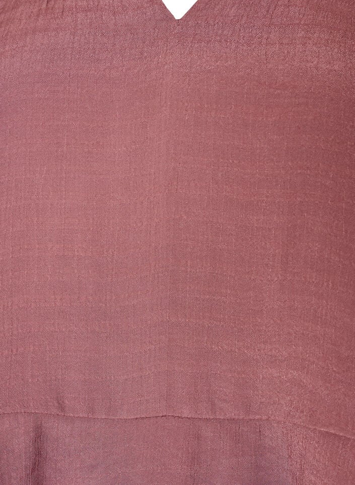 Blouse with 3/4-sleeves and ruffle details, Rose, Packshot image number 2