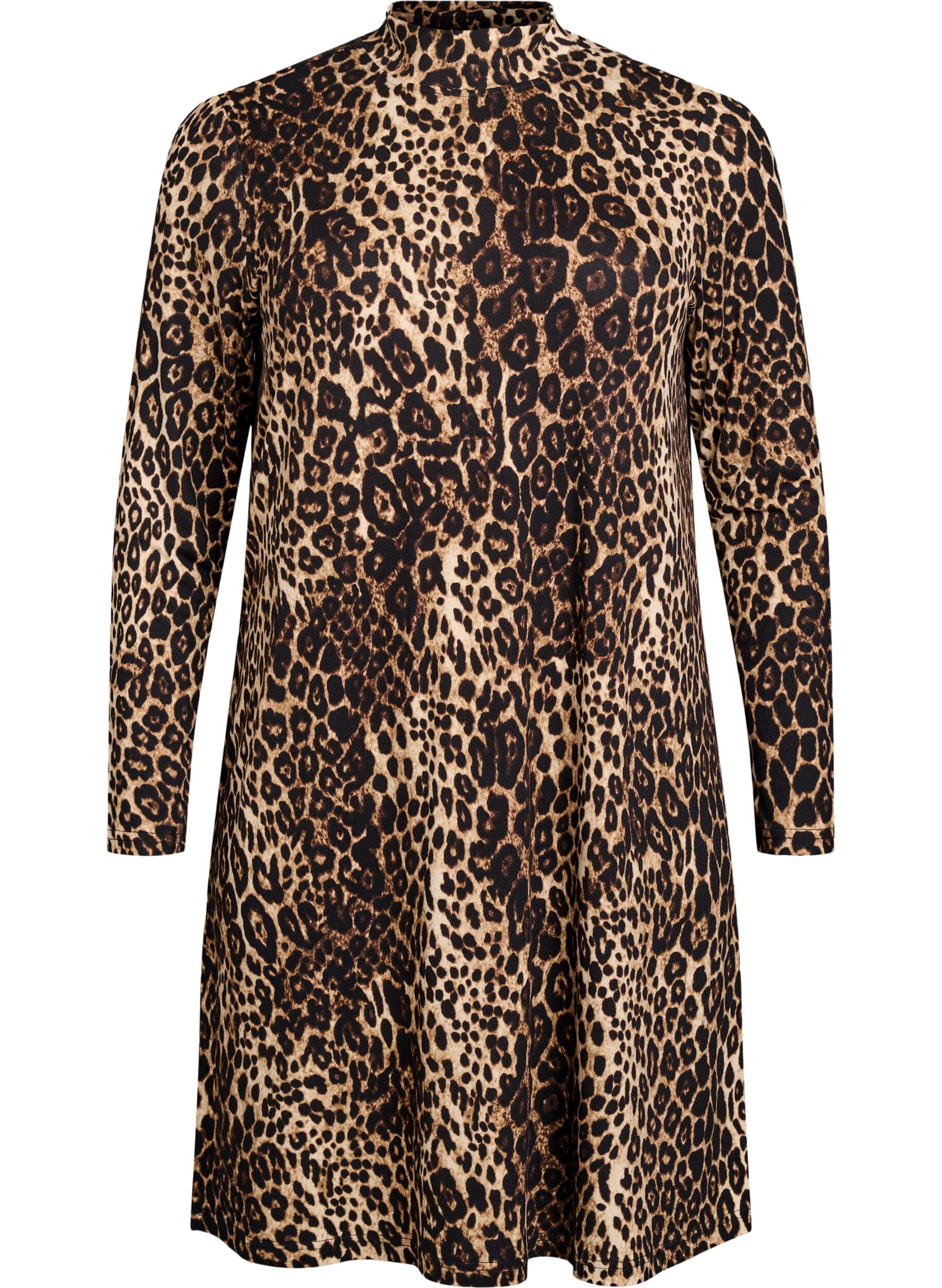 FLASH - Long sleeve dress with turtleneck