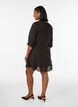 A-line dress with layered ruffles, Brown, Model image number 2