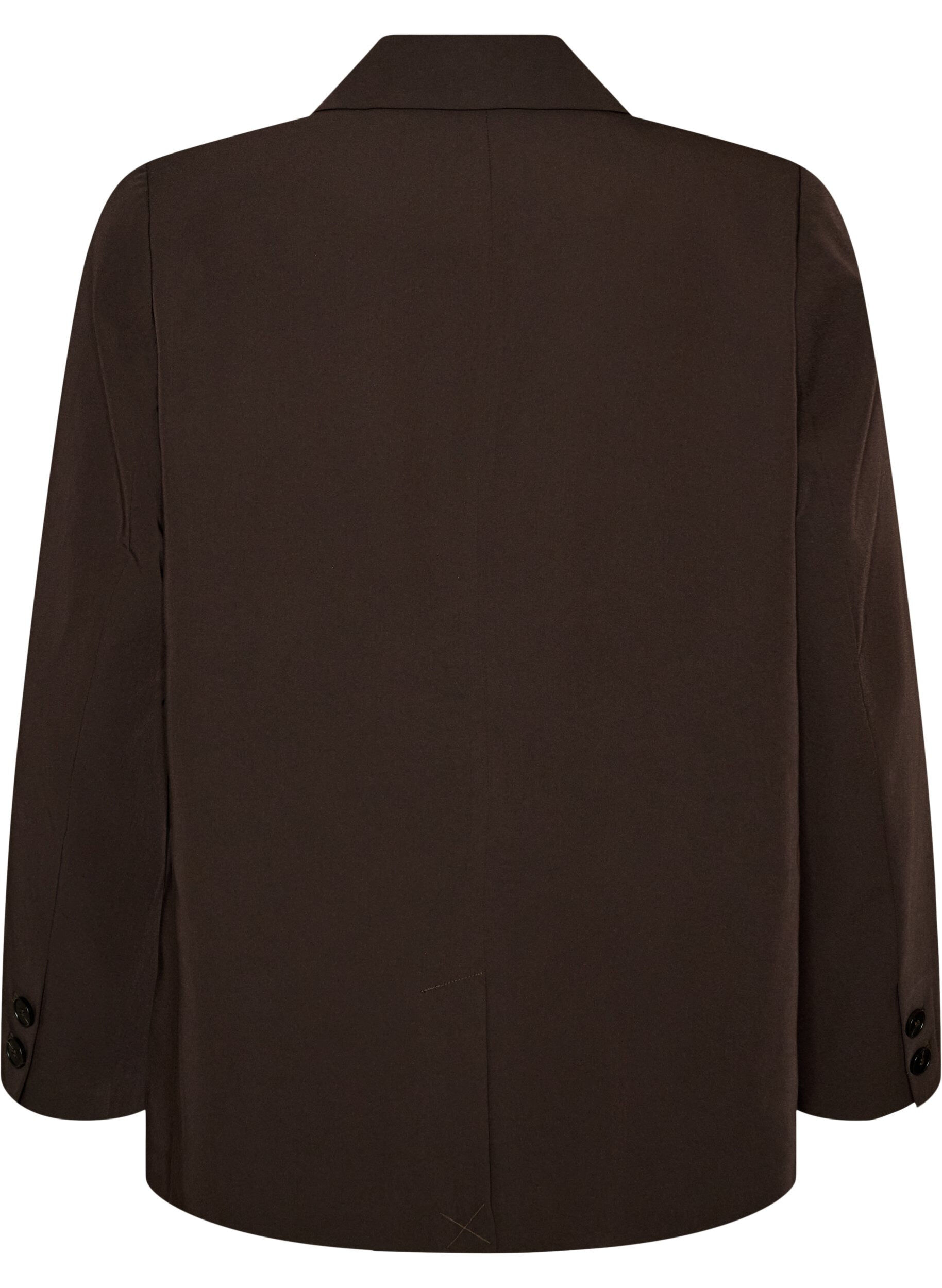 ZizzifashionDouble-breasted blazer with a loose fit, Brown, Packshot image number 1