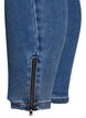 Cropped Amy jeans with zipper detail, Blue, Packshot image number 4