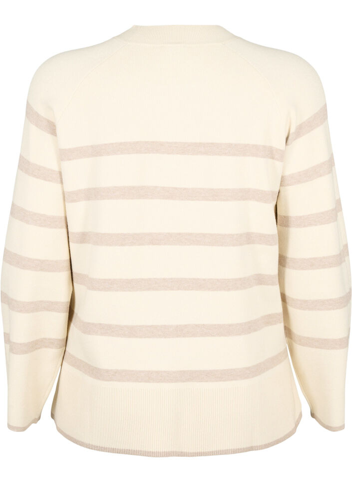 Viscose blend pullover with side slit	, Birch W/Simply T., Packshot image number 1