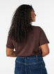 Basic plain cotton t-shirt, Brown, Model image number 2