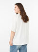 Oversized T-shirt with half sleeves, White, Model image number 2