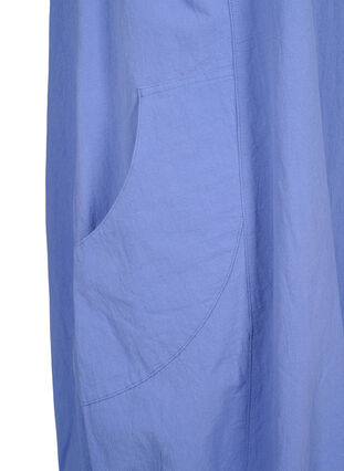 Short sleeve cotton dress, Wedgewood, Packshot image number 3