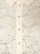 Lace shirt with pearl buttons, Vanilla, Packshot image number 2