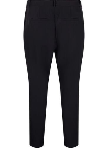 Trousers with a zipper at the ankle, Black, Packshot image number 1