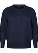 Fine-knit cardigan with round neck, Blue, Packshot image number 0