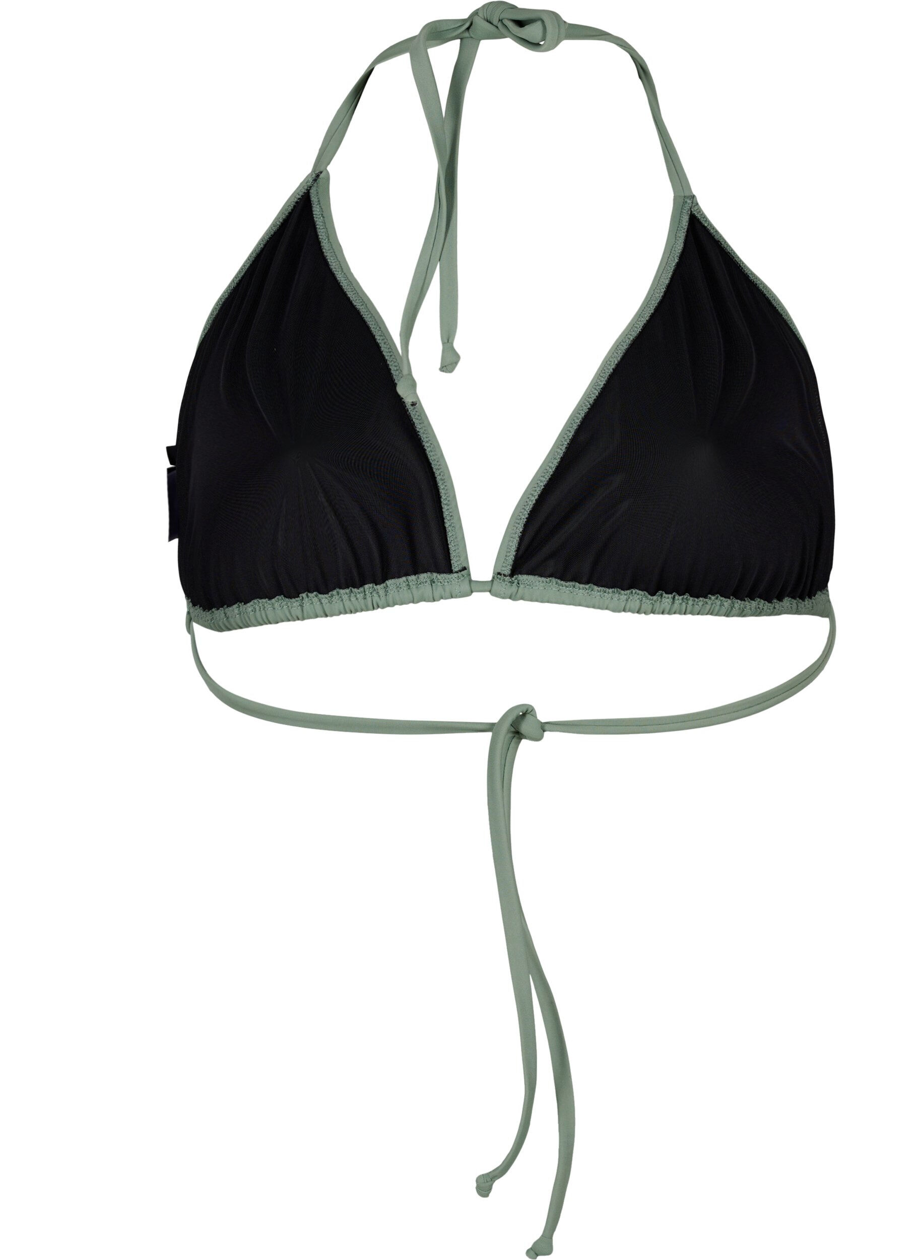 Zizzifashion Triangle bikini bra, Green, Packshot image number 1
