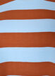 Oversized T-shirt with stripes and 1/2 sleeves, Light Blue, Packshot image number 2