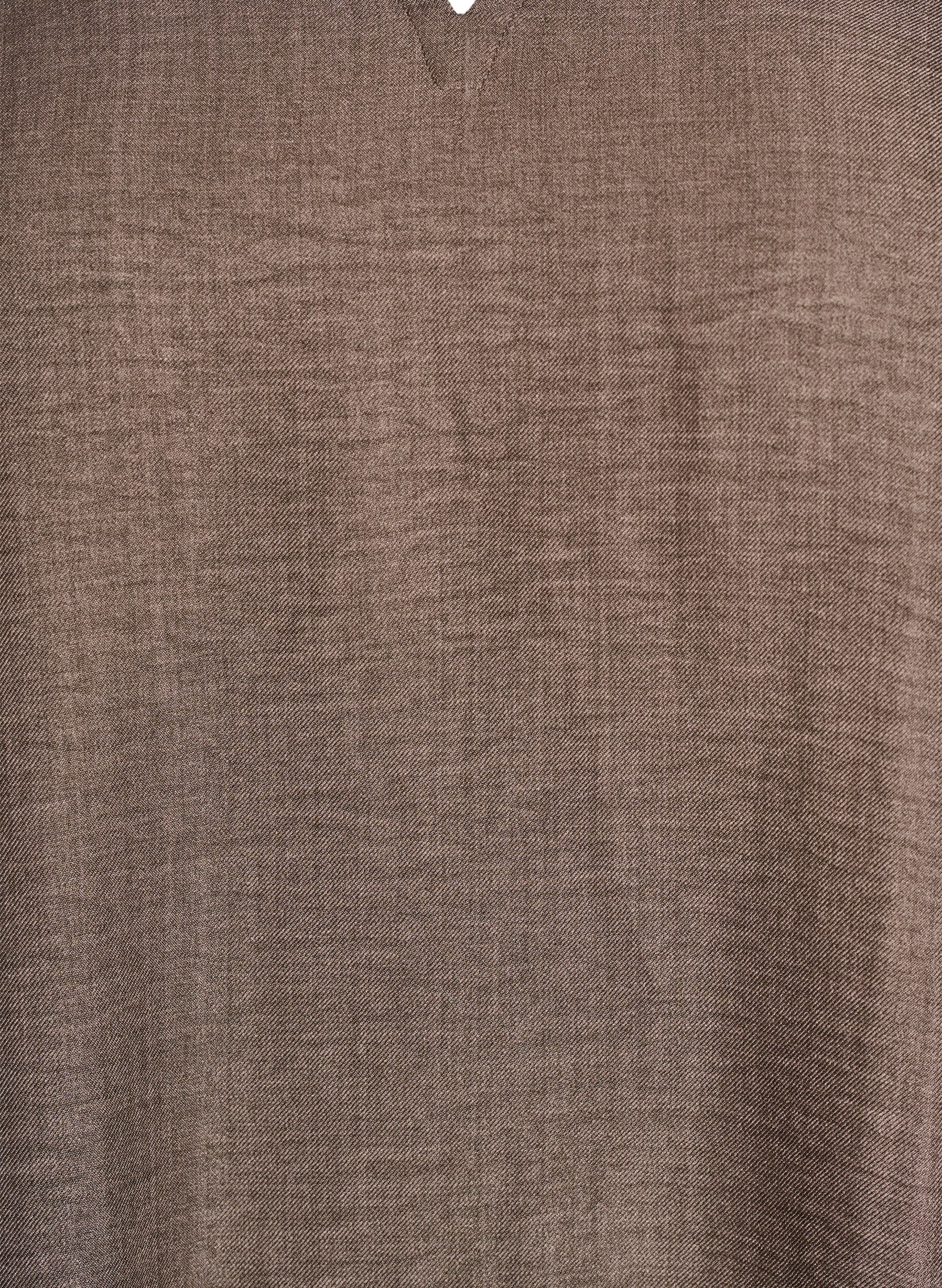 Zizzifashion Tunic with V-neck, Brown, Packshot image number 2