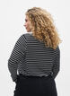 Long-sleeved striped Blouse, Black, Model image number 2