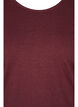Basic blouse with long sleeves, Cabernet Melange, Packshot image number 2