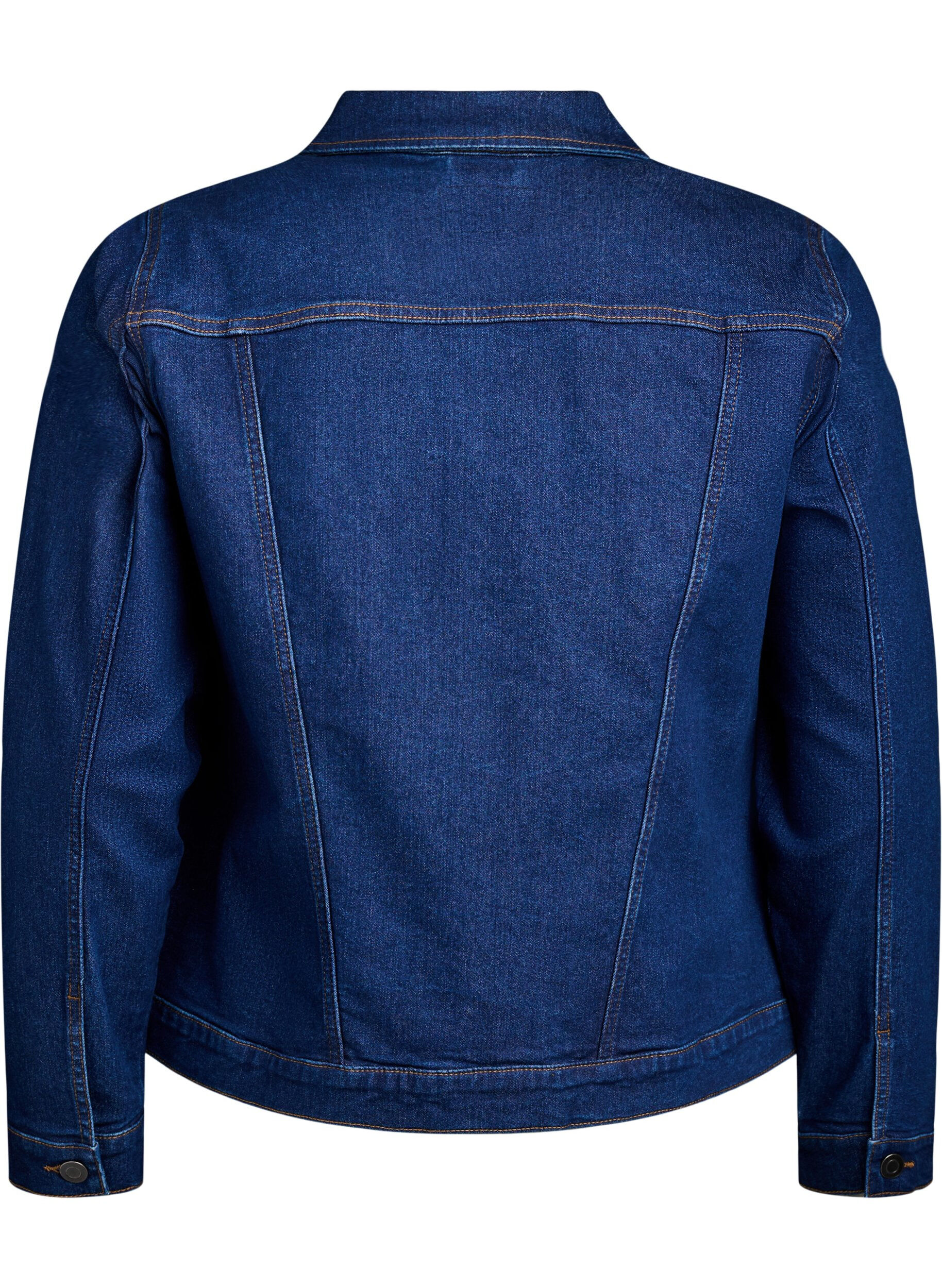 Zizzifashion FLASH - Denim jacket in a stretchy cotton blend, Blue, Packshot image number 1