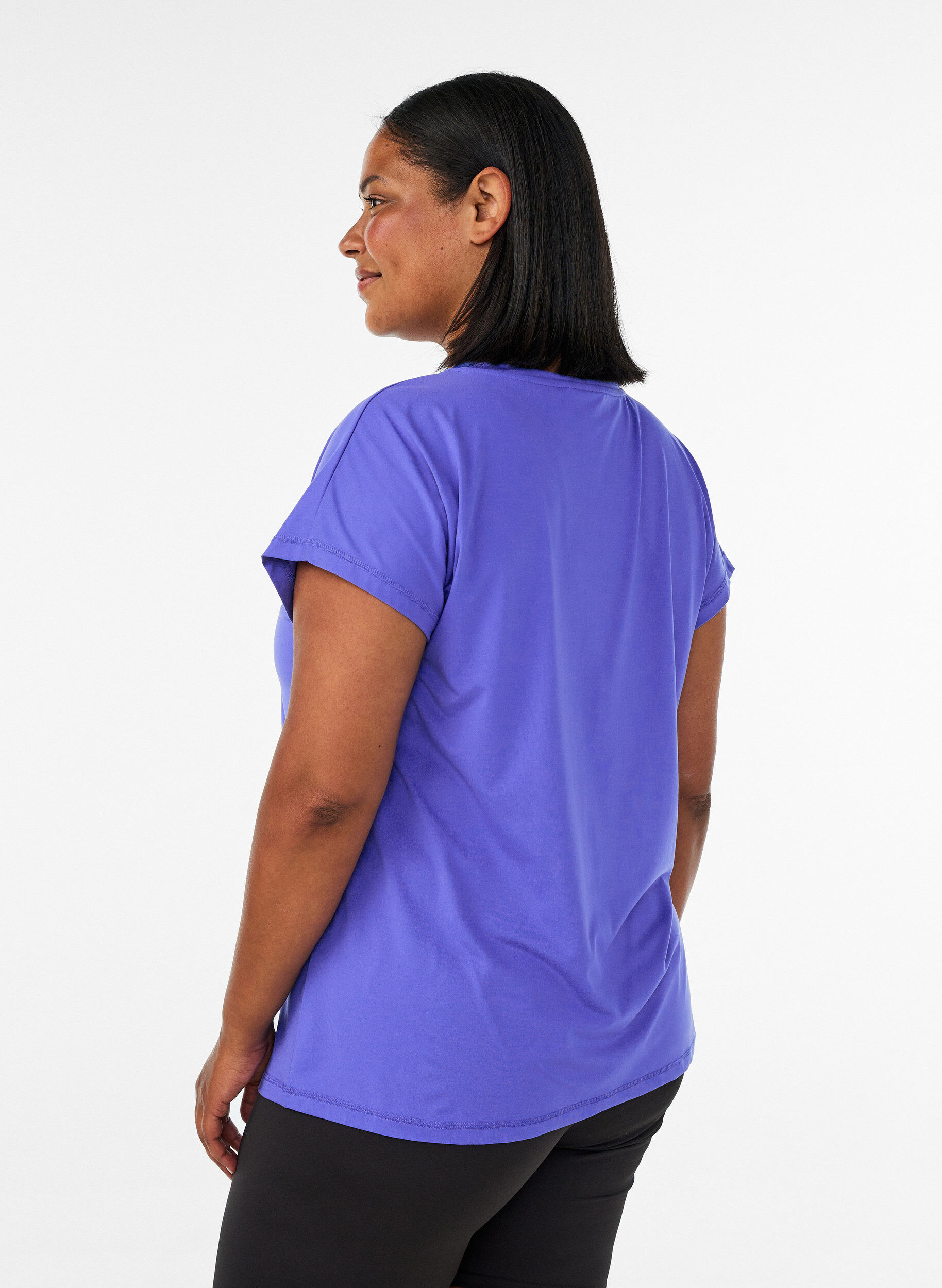 ZizzifashionSolid-coloured training T-shirt, Blue, Model image number 2