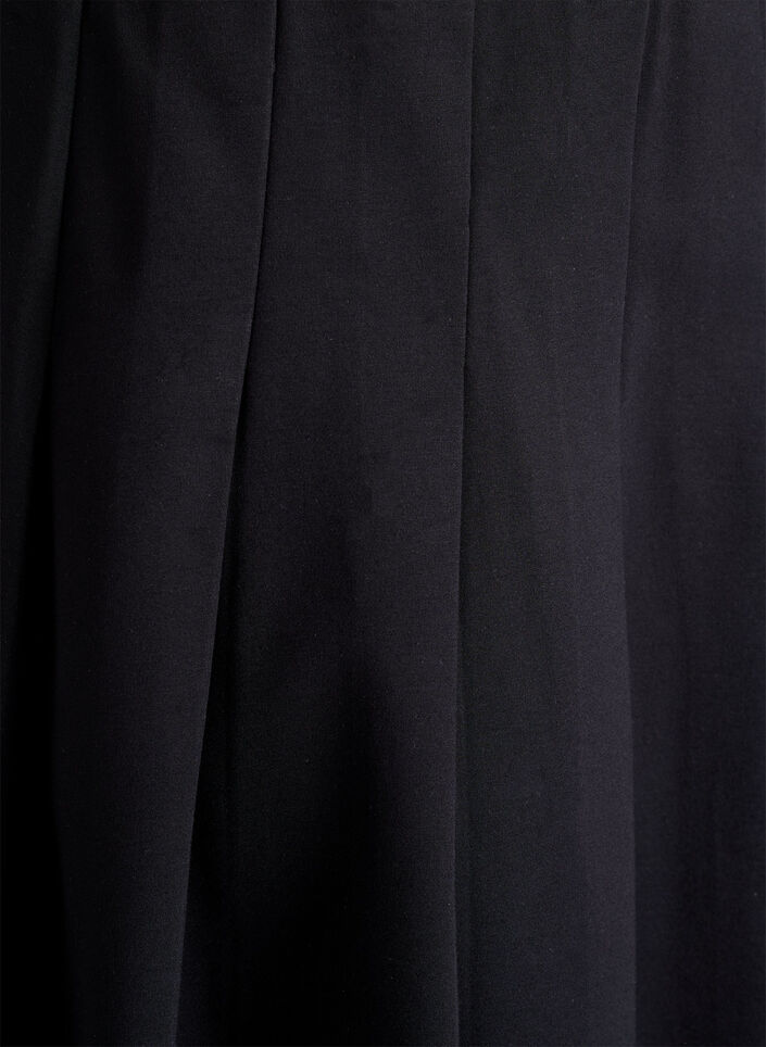 Short pleated skirt with elasticated waist, Black, Packshot image number 2