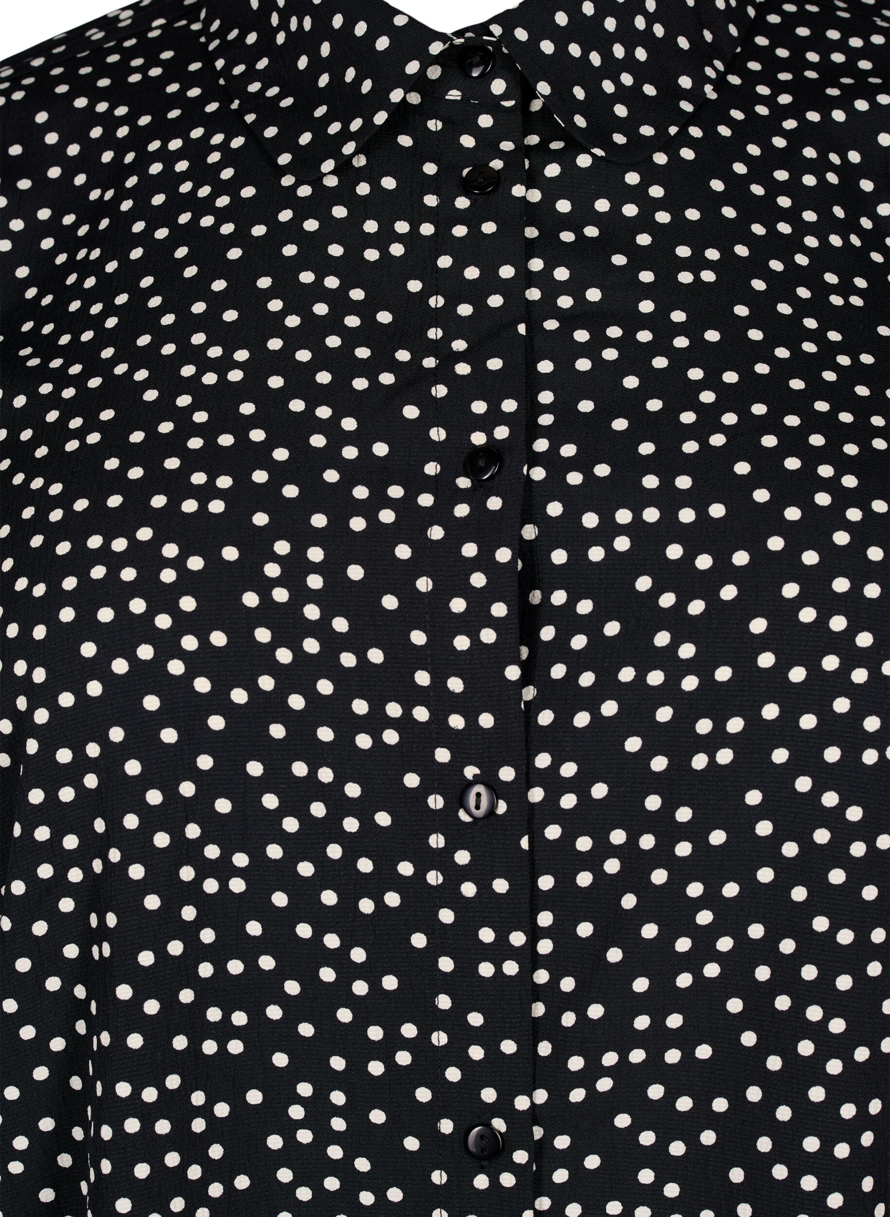 Zizzifashion FLASH - Shirt with dots, Black White Dot, Packshot image number 2