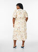 Floral midi dress with an A-line shape, Beige, Model image number 2