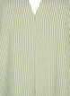 Striped dress with 3/4 sleeves, Green Stripe, Packshot image number 2